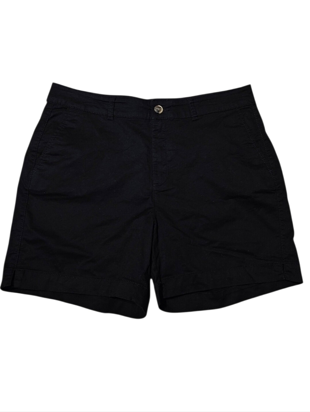 Old Navy Black High-Waisted Twill Cotton Everyday Shorts Size 12